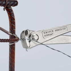 KNIPEX 99 14 300 EAN Kraft-Monierzange 300 mm hochübersetzt glanzverzinkt Schneide mit Facette