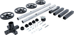 Felgenbaum fahrbar für 4 Felgen bis 225 mm Breite