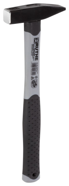 RUTHE Schlosserhammer 800g Deutsche Form mit Fiberglasstiel