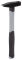 RUTHE Schlosserhammer 800g Deutsche Form mit Fiberglasstiel