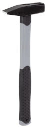 RUTHE Schlosserhammer 500g Deutsche Form mit Fiberglasstiel