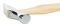 PICARD Goldschmiedehammer 80g verchromt mit Eschenstiel Nr. 203 1/2