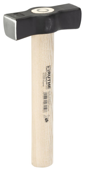 RUTHE Fäustel 1.000g Spanische Form mit Eschenstiel