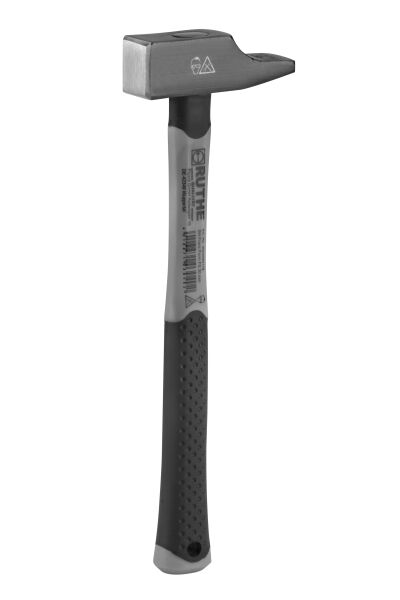 RUTHE Schlosserhammer 36 mm Französische Form mit Fiberglasstiel