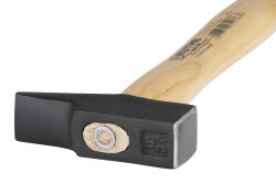 RUTHE Schlosserhammer 30 mm Französische Form mit Eschenstiel | Gravur möglich