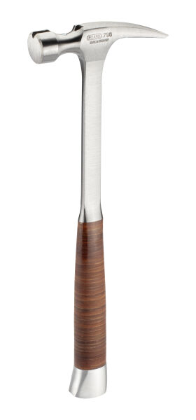 PICARD Ganzstahl Framing Hammer mit Ledergriff Nr. 796 glatt | Gravur möglich