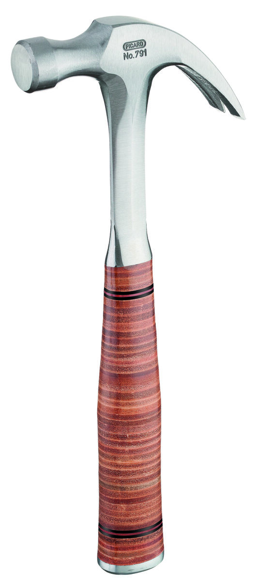 PICARD Ganzstahl Klauenhammer 20 mm mit Ledergriff Nr. 791