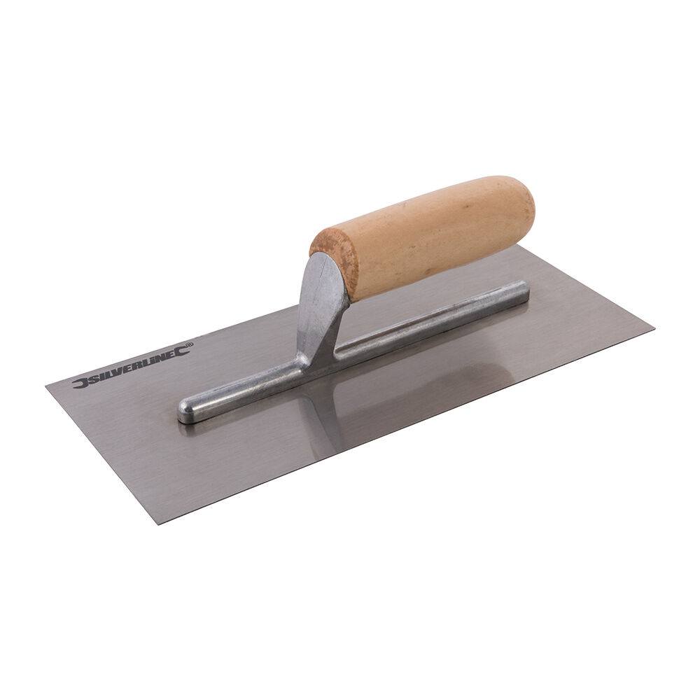 Glättekelle 280 x 120 mm mit Holzgriff