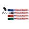 edding 3000 4 x Permanentmarker Farben Schwarz Rot Blau Grün Set