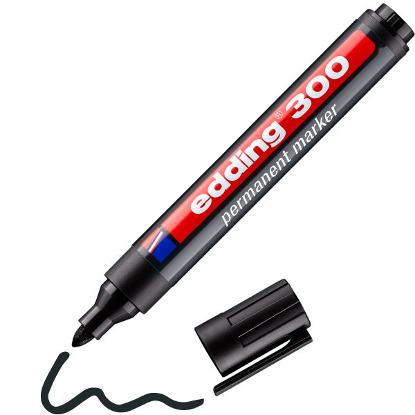 edding 300 Permanentmarker schwarz