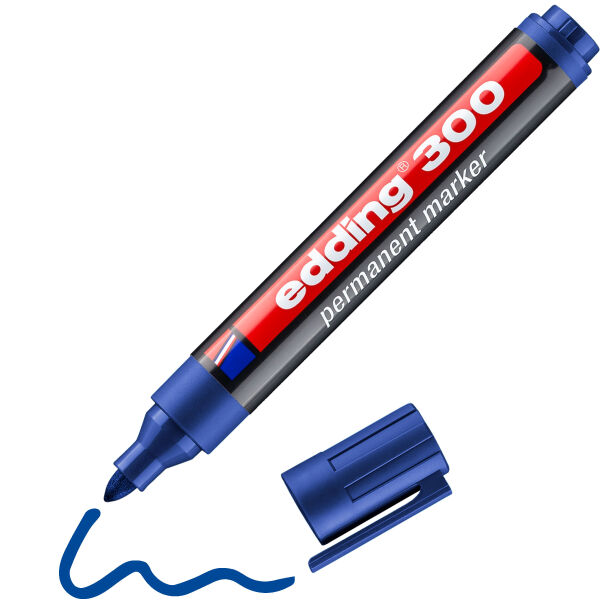 edding 300 Permanentmarker blau