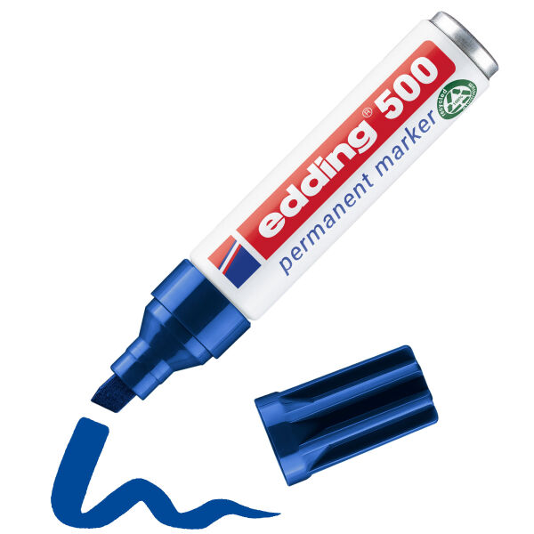 edding 500 Permanentmarker blau