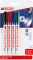 edding 8400 4 x CD-DVD-BD Marker Farben Schwarz Rot Blau Grün Set