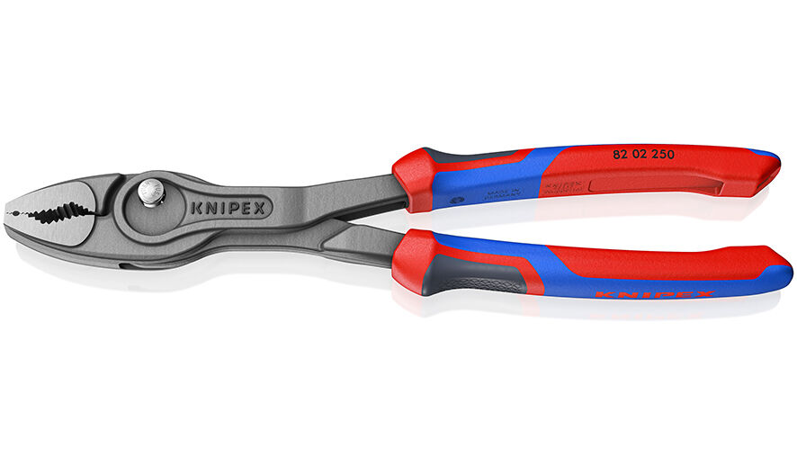 KNIPEX 82 02 250 TwinGrip Frontgreifzange 250 mm mit Mehrkomponenten-Hüllen