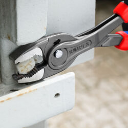 KNIPEX 82 02 250 TwinGrip Frontgreifzange 250 mm mit Mehrkomponenten-Hüllen