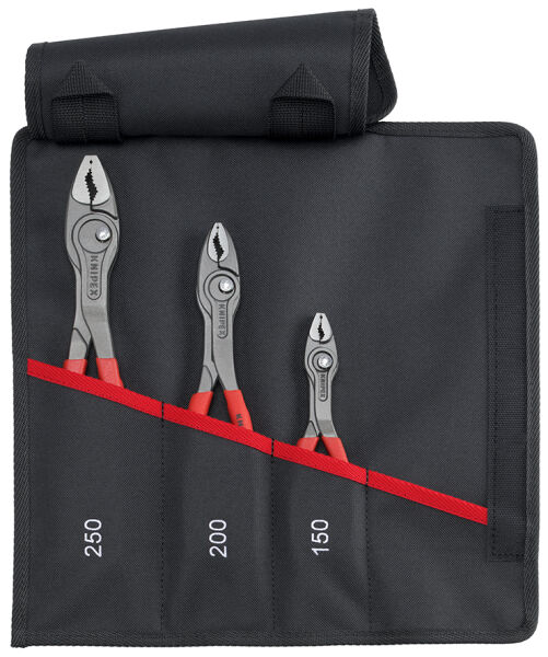 KNIPEX 00 19 61 V01 Rolltasche TwinGrip bestückt mit 3 Frontgreifzangen 150 mm 200 mm 250 mm