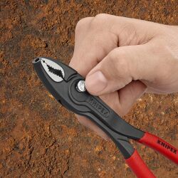 KNIPEX 82 02 200 TwinGrip Frontgreifzange 200 mm mit Kunststoff überzogen