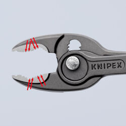 KNIPEX 82 02 200 TwinGrip Frontgreifzange 200 mm mit Kunststoff überzogen