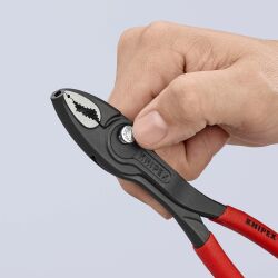 KNIPEX 82 02 200 TwinGrip Frontgreifzange 200 mm mit Kunststoff überzogen