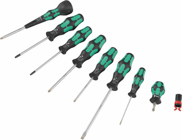 Wera 9528 Kraftform Ball-Grip Set 2 PZ Schraubendreher Set 9-tlg.