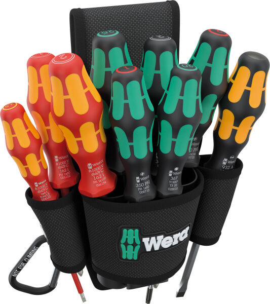Wera 9620 Gürteltasche Set 1 Schraubendreher Satz 10-tlg.