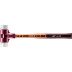 HALDER SIMPLEX Schonhammer Ø 30 mm TPE-mid grau /...