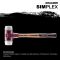 HALDER SIMPLEX Schonhammer Ø 60 mm TPE-mid grau / Superplastik mit Tempergussgehäuse
