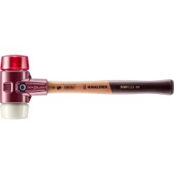 HALDER SIMPLEX Schonhammer Ø 60 mm Plastik rot /...