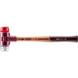 HALDER SIMPLEX Schonhammer Ø 30 mm Plastik rot /...
