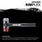 HALDER SIMPLEX Schonhammer Ø 60 mm TPE-mid grau / Plastik rot mit verstärktem Tempergussgehäuse und Fiberglasstiel
