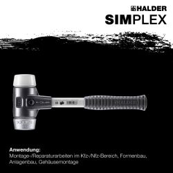 HALDER SIMPLEX Schonhammer Ø 30 mm Superplastik /...