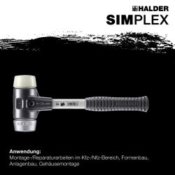 HALDER SIMPLEX Schonhammer Ø 80 mm Nylon /...