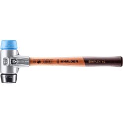 HALDER SIMPLEX Schonhammer Ø 40 mm TPE-soft blau /...