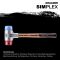 HALDER SIMPLEX Schonhammer Ø 50 mm TPE-soft blau / Plastik rot mit Aluminiumgehäuse