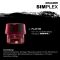 HALDER SIMPLEX Schonhammer Ø 50 mm TPE-soft blau / Plastik rot mit Aluminiumgehäuse