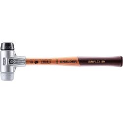 HALDER SIMPLEX Schonhammer Ø 30 mm Gummi schwarz /...