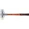 HALDER SIMPLEX Schonhammer Ø 40 mm TPE-mid grau / Nylon mit Aluminiumgehäuse