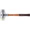 HALDER SIMPLEX Schonhammer Ø 60 mm TPE-mid grau / Nylon mit Aluminiumgehäuse