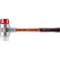 HALDER SIMPLEX Schonhammer Ø 50 mm Plastik rot /...
