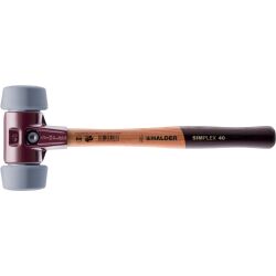 HALDER SIMPLEX Schonhammer Ø 50:40 mm TPE-mid grau...
