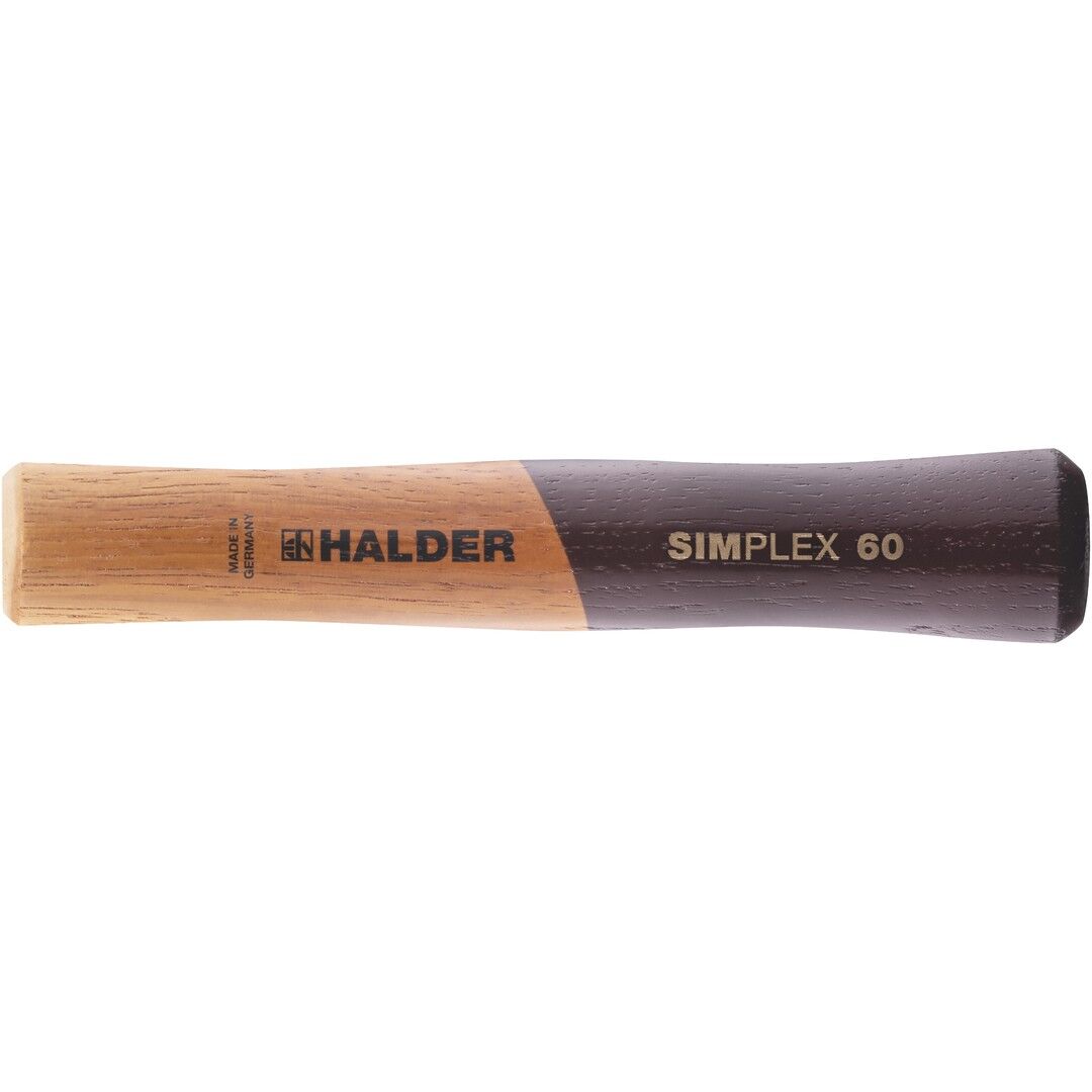 HALDER SIMPLEX Ersatzstiel aus Holz Kopf 60mm Stiel 207mm extra kurz | Gravur möglich