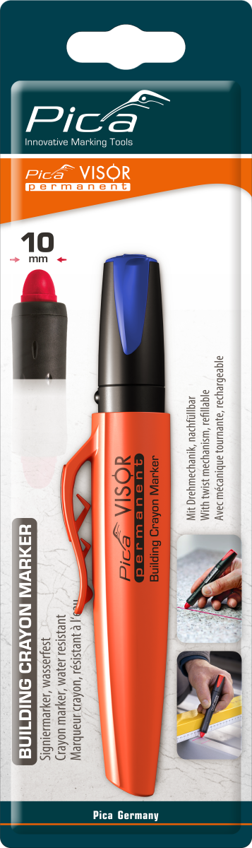 Pica VISOR Permanent Marker Blau