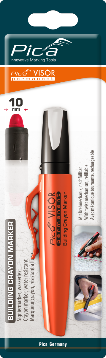 Pica VISOR Permanent Marker Weiß
