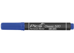 Pica 4 x Permanent Marker Set 1-4mm Rot Blau Schwarz Weiß
