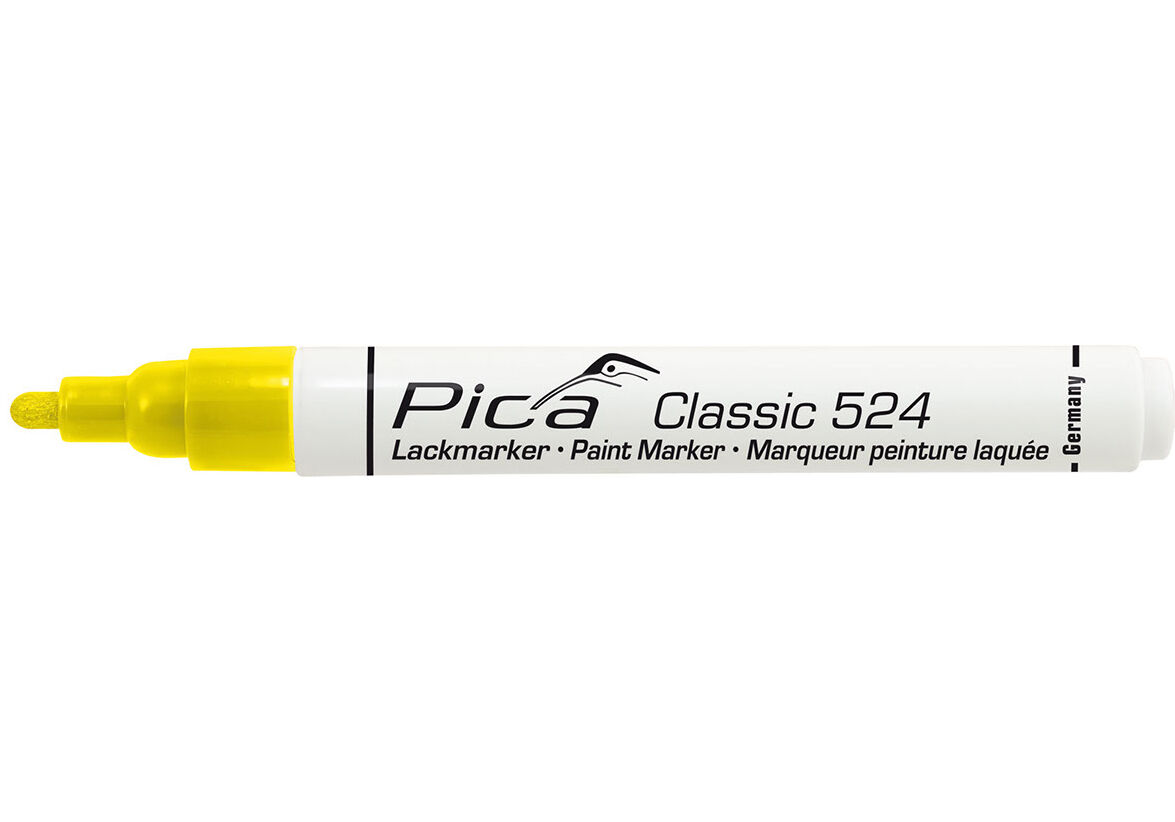 Pica Lackmarker 2-4mm mit Rundspitze Gelb