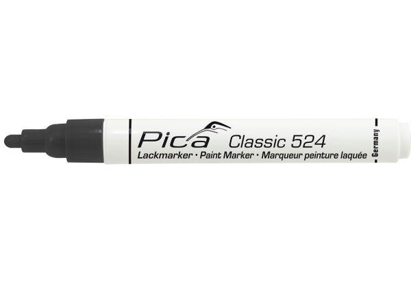 Pica Lackmarker 2-4mm mit Rundspitze Schwarz