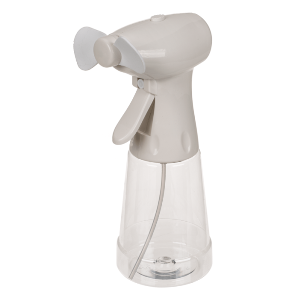 Ventilator mit Sprühflasche 22 cm Weiß