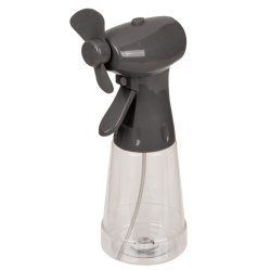 Ventilator mit Sprühflasche 22 cm Grau