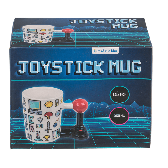 Tasse Game Over mit Joystickgriff aus Dolomit
