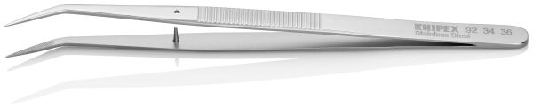 KNIPEX 92 34 36 Universalpinzette 152 mm gewinkelt Spitz aus Edelstahl